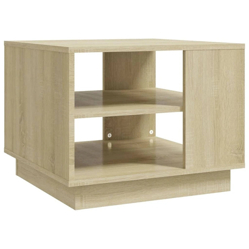 vidaXL Stolik kawowy stolik pomocniczy boczny stolik pod sofę do salonu, materiał drewnopochodny - 55 x 55 x 43 cm