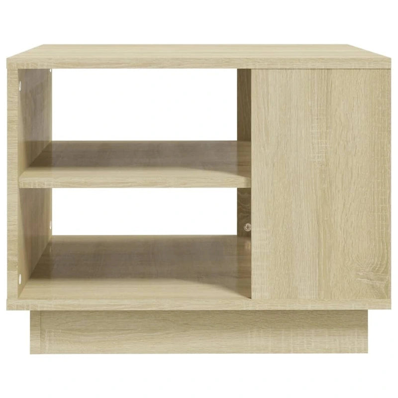vidaXL Stolik kawowy stolik pomocniczy boczny stolik pod sofę do salonu, materiał drewnopochodny - 55 x 55 x 43 cm