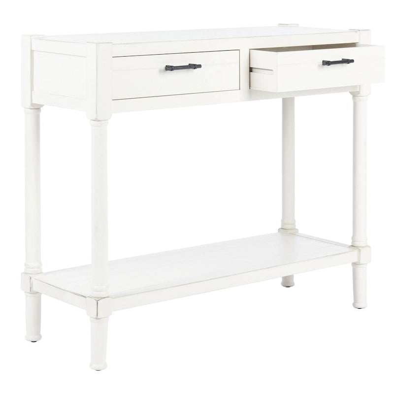 Konsola SAFAVIEH Phillis z 2 szufladami – 35,5 szer. x 13 dł. x 29,5 wys. – 36Wx13Dx30H