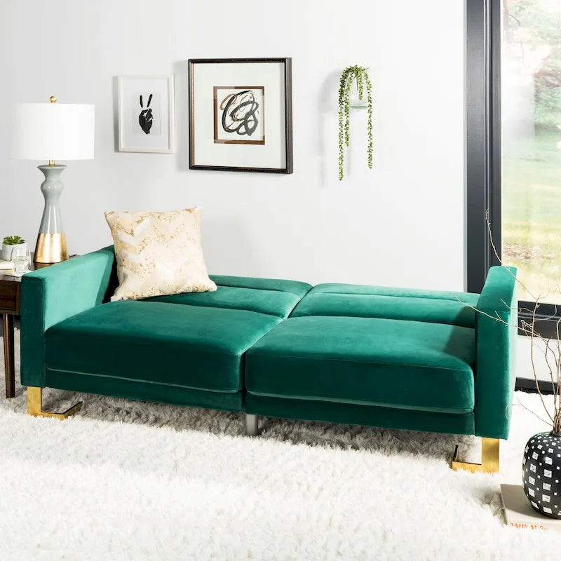 SAFAVIEH Spring Canapé-lit deux-en-un moderne pliable beige