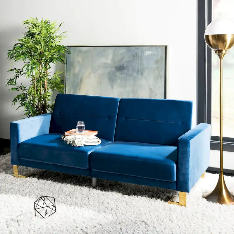 SAFAVIEH Spring Canapé-lit deux-en-un moderne pliable beige