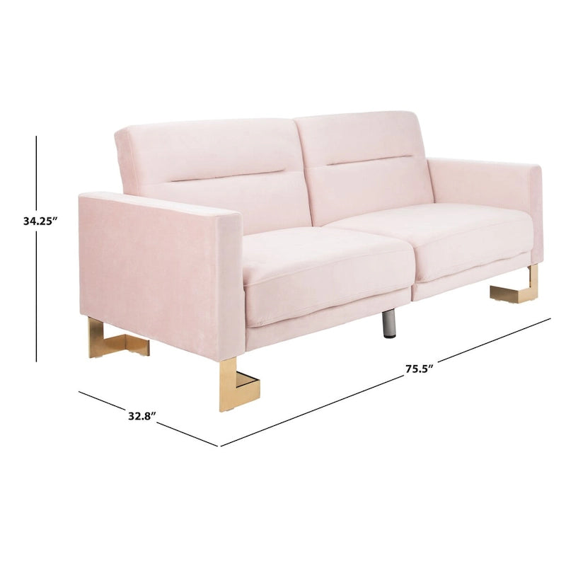 SAFAVIEH Spring Canapé-lit deux-en-un moderne pliable beige