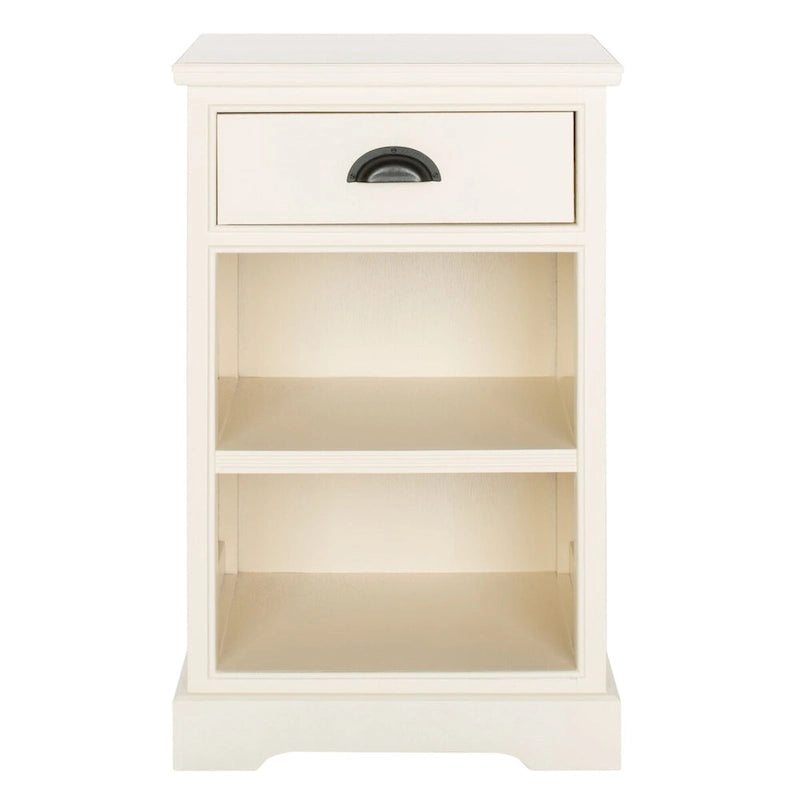 SAFAVIEH Clemie, table d'appoint de rangement grise - 17,7 x 13,8 x 29,9 - 18Wx14Dx30H