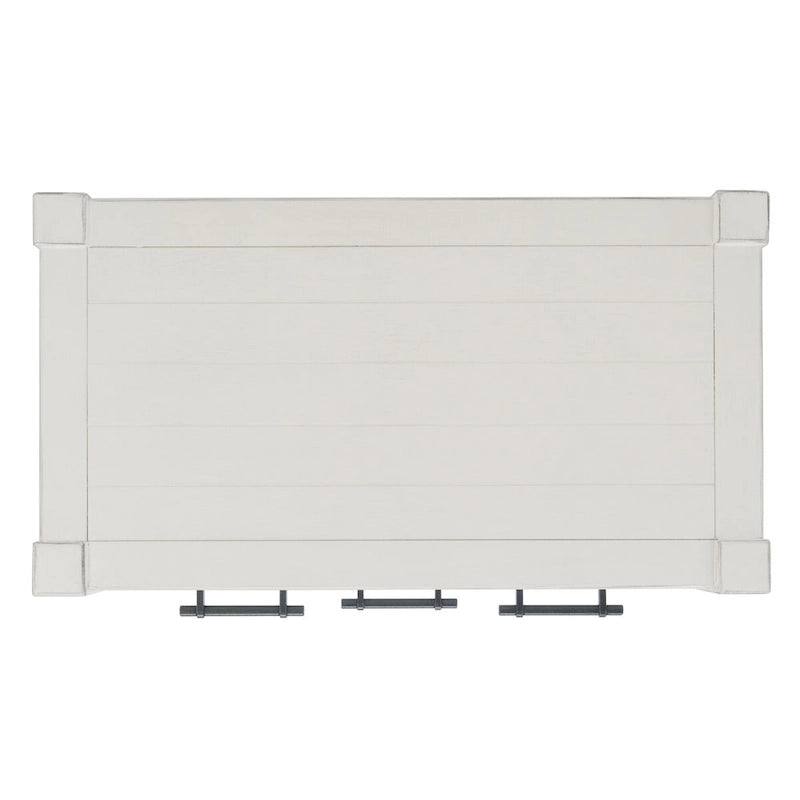 Console de table SAFAVIEH Philomene vieillie blanche à 3 tiroirs - 23,5 L x 13 P x 29,5 H - 24Lx13Px30H