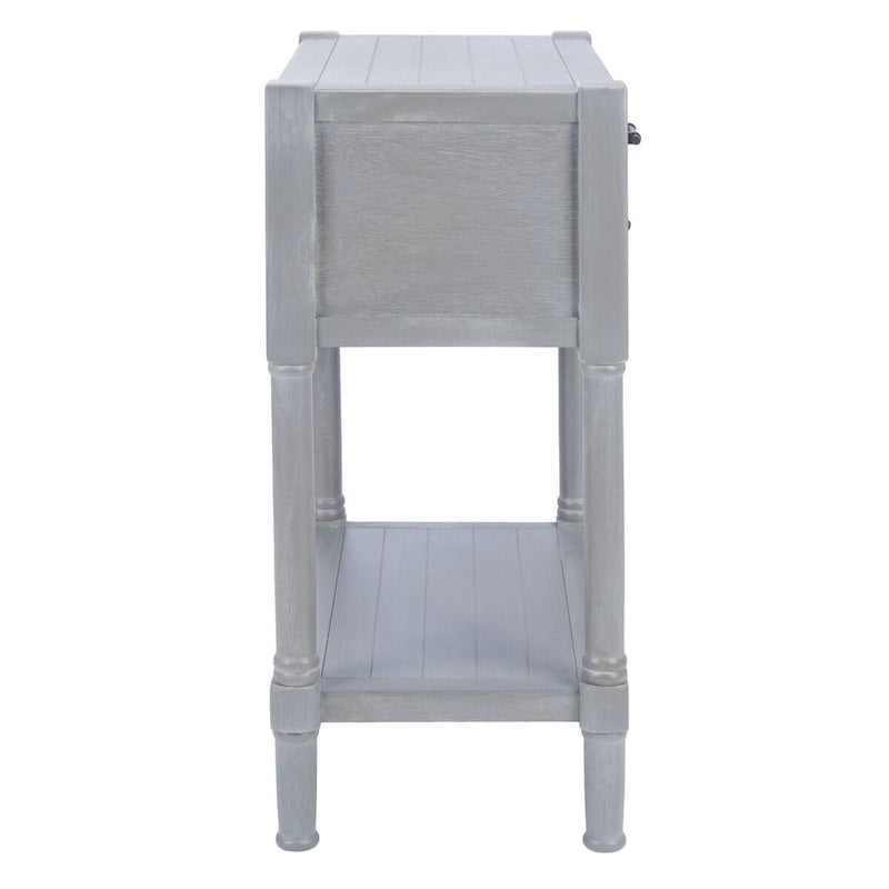 Console de table SAFAVIEH Philomene vieillie blanche à 3 tiroirs - 23,5 L x 13 P x 29,5 H - 24Lx13Px30H