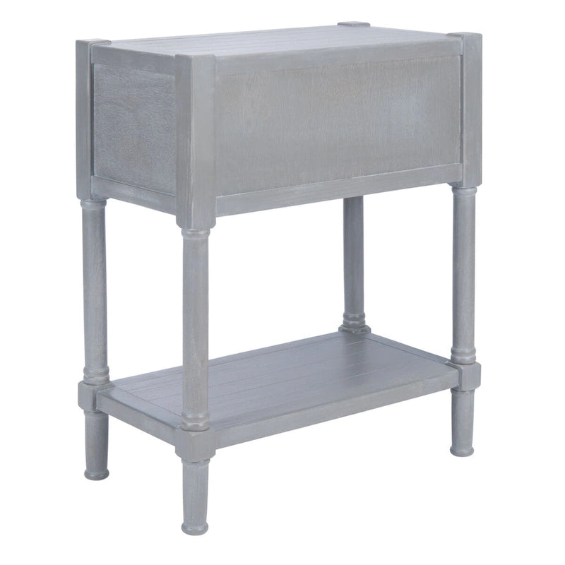 Console de table SAFAVIEH Philomene vieillie blanche à 3 tiroirs - 23,5 L x 13 P x 29,5 H - 24Lx13Px30H