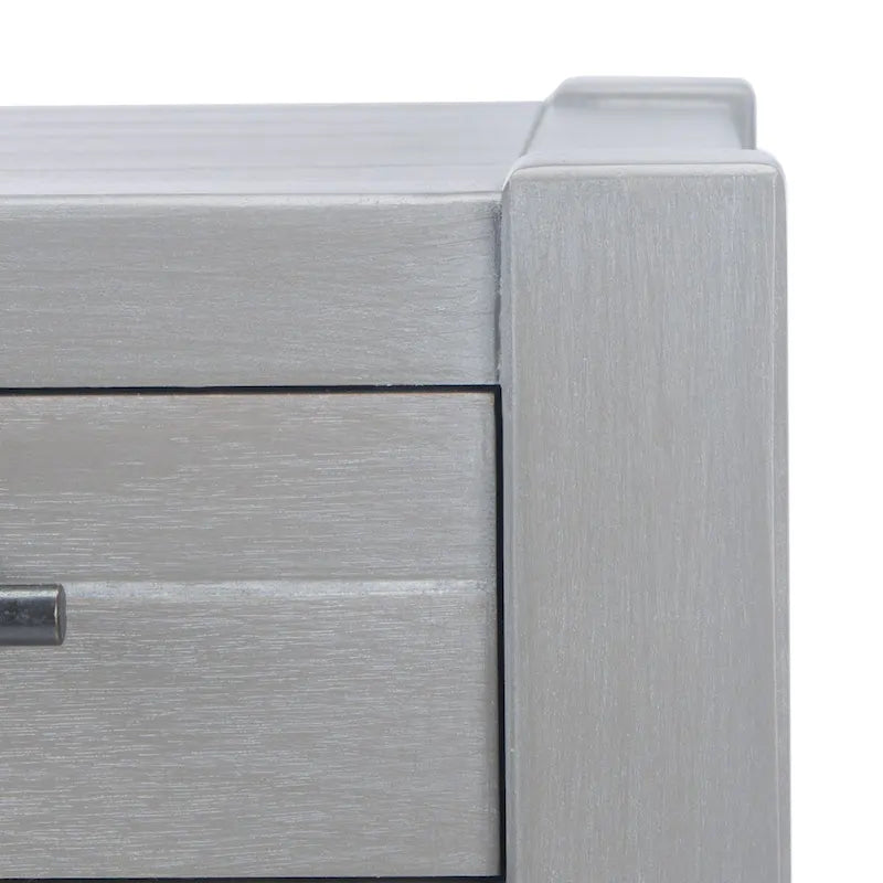 Console de table SAFAVIEH Philomene vieillie blanche à 3 tiroirs - 23,5 L x 13 P x 29,5 H - 24Lx13Px30H