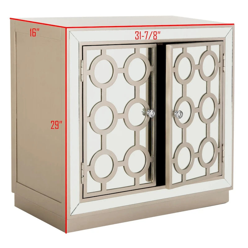 SAFAVIEH Achsah 2-drzwiowa Komoda - 32Wx16Dx29H