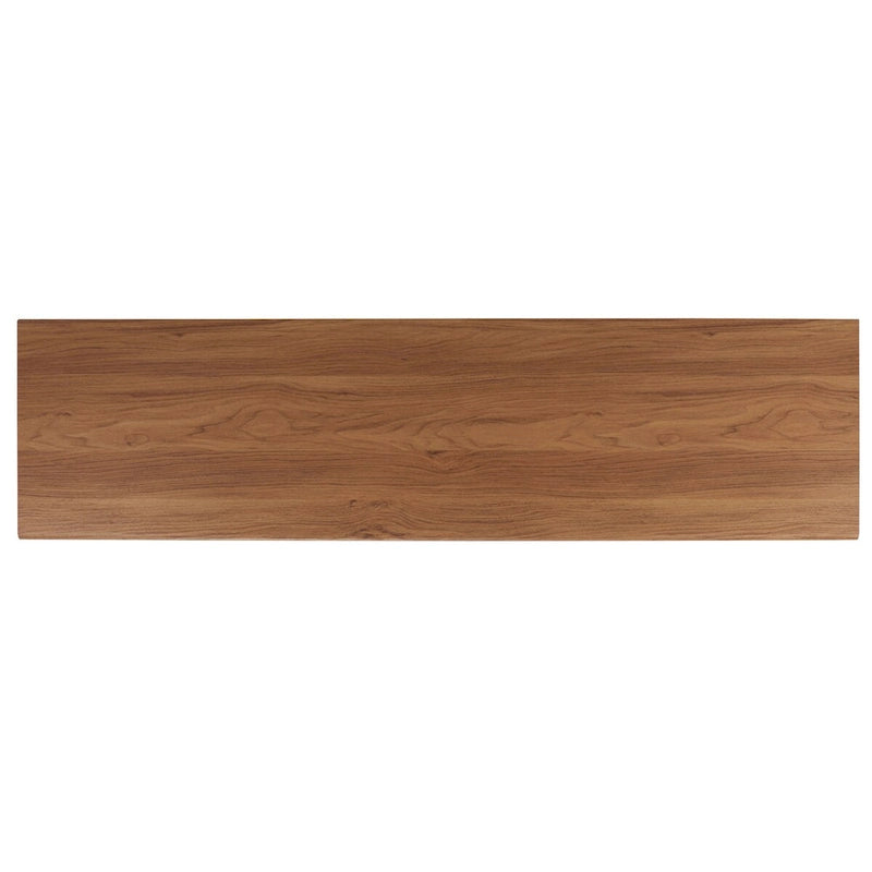 SAFAVIEH Teela Meuble TV multimédia de rangement Noyer 59 pouces - 59 L x 15 P x 19 H - 59Lx15Px19H