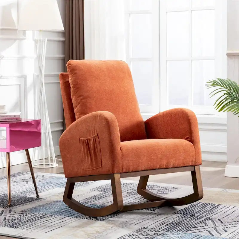 Nowoczesny salon Wygodny fotel bujany