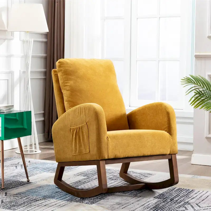 Nowoczesny salon Wygodny fotel bujany