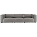 Narożna sofa trzyczęściowa Mingle ze skóry wegańskiej