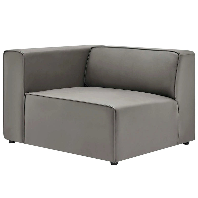 Narożna sofa trzyczęściowa Mingle ze skóry wegańskiej