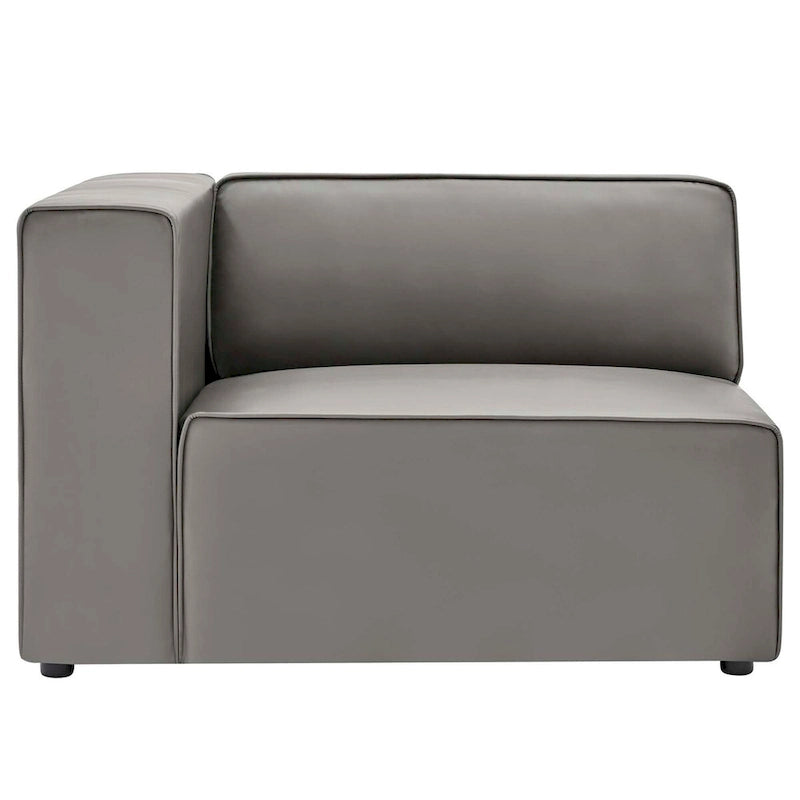 Narożna sofa trzyczęściowa Mingle ze skóry wegańskiej