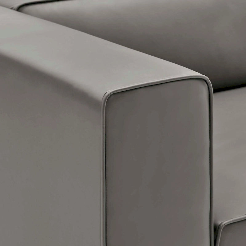 Narożna sofa trzyczęściowa Mingle ze skóry wegańskiej
