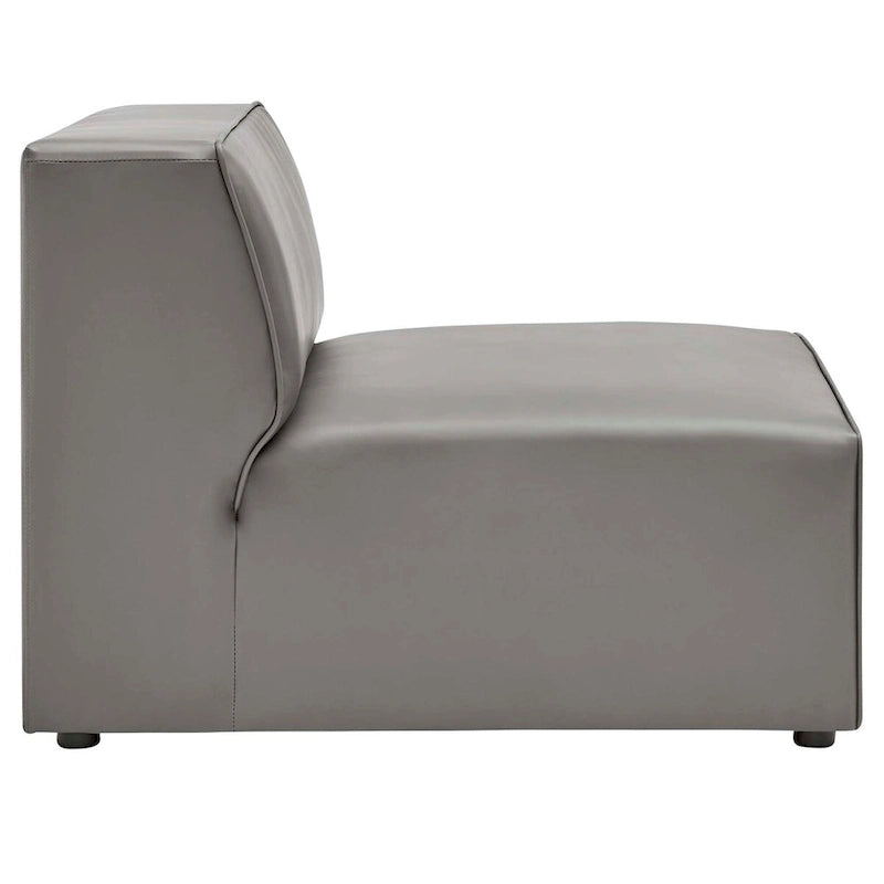 Narożna sofa trzyczęściowa Mingle ze skóry wegańskiej