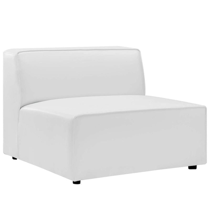 Narożna sofa trzyczęściowa Mingle ze skóry wegańskiej