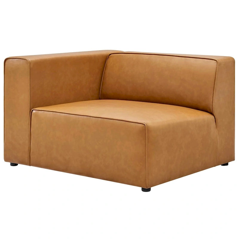 Narożna sofa trzyczęściowa Mingle ze skóry wegańskiej