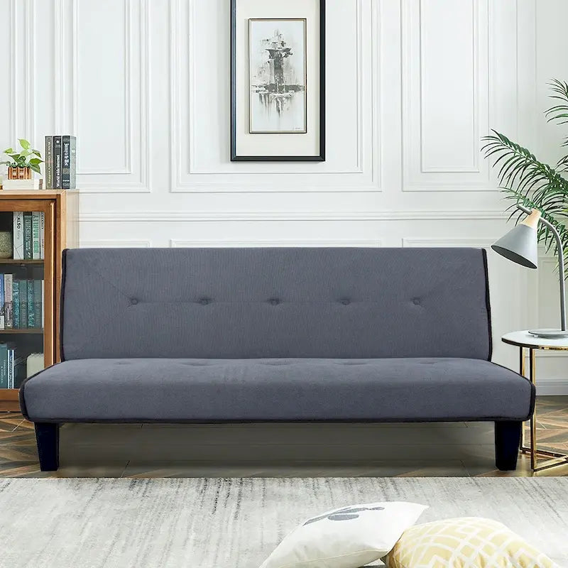 Canapé convertible Clihome Biscuit Back avec matelas