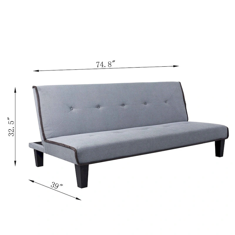 Sofa rozkładana Clihome Biscuit z materacem