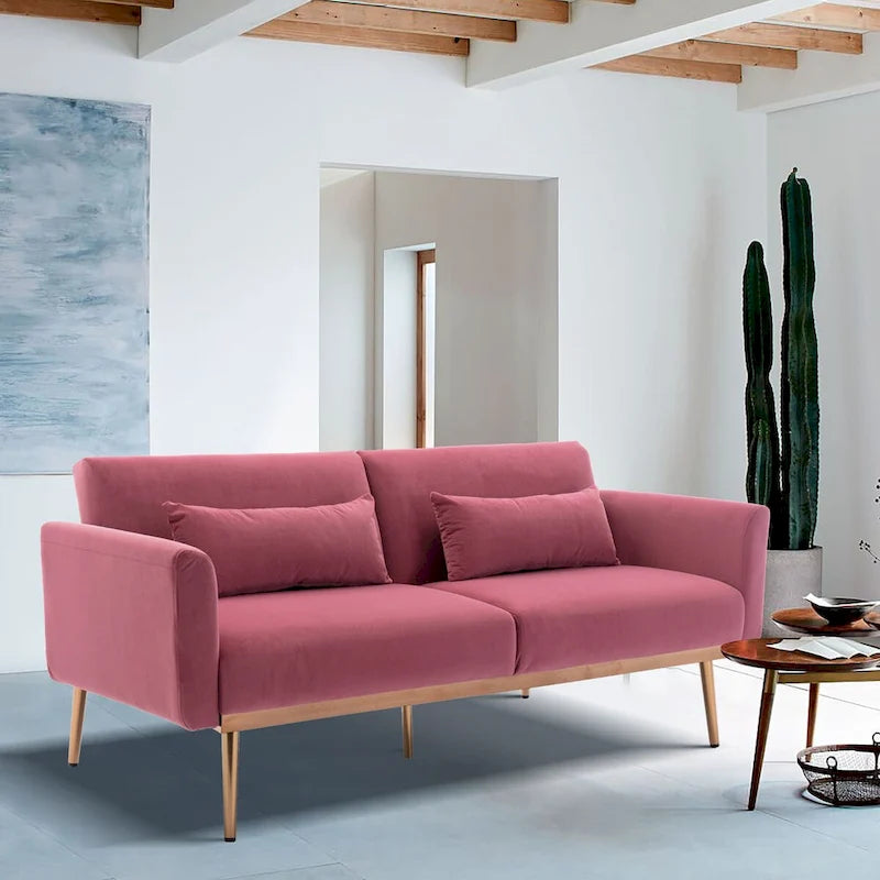 Sofa rozkładana Clihome Biscuit z materacem