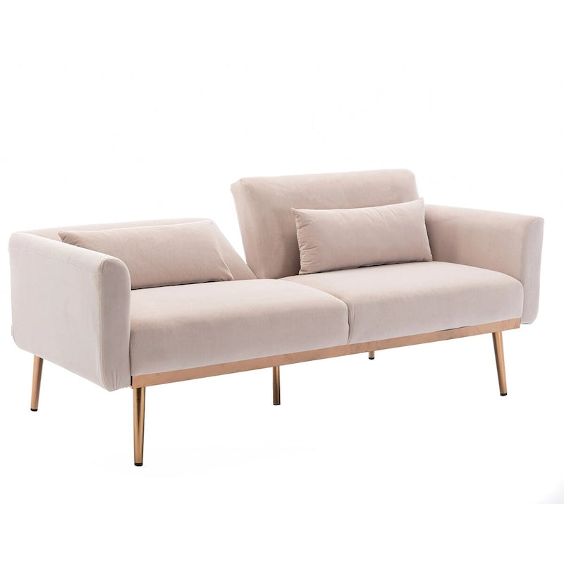 Sofa rozkładana Clihome Biscuit z materacem