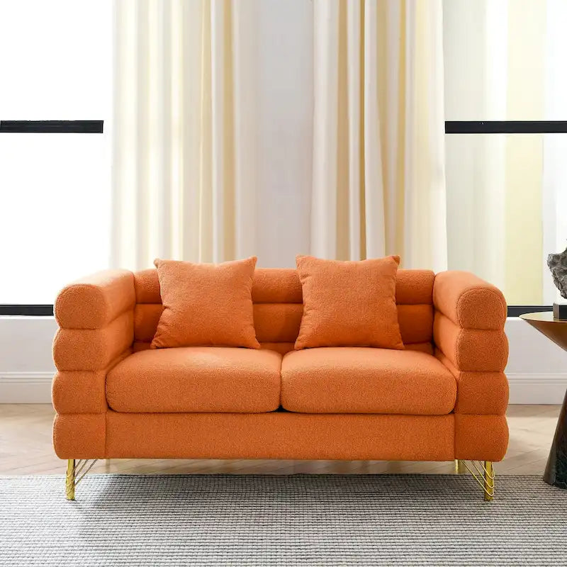 Wielkogabarytowa sofa dwuosobowa z głębokim siedziskiem i 2 poduszkami