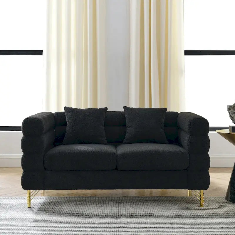 Wielkogabarytowa sofa dwuosobowa z głębokim siedziskiem i 2 poduszkami