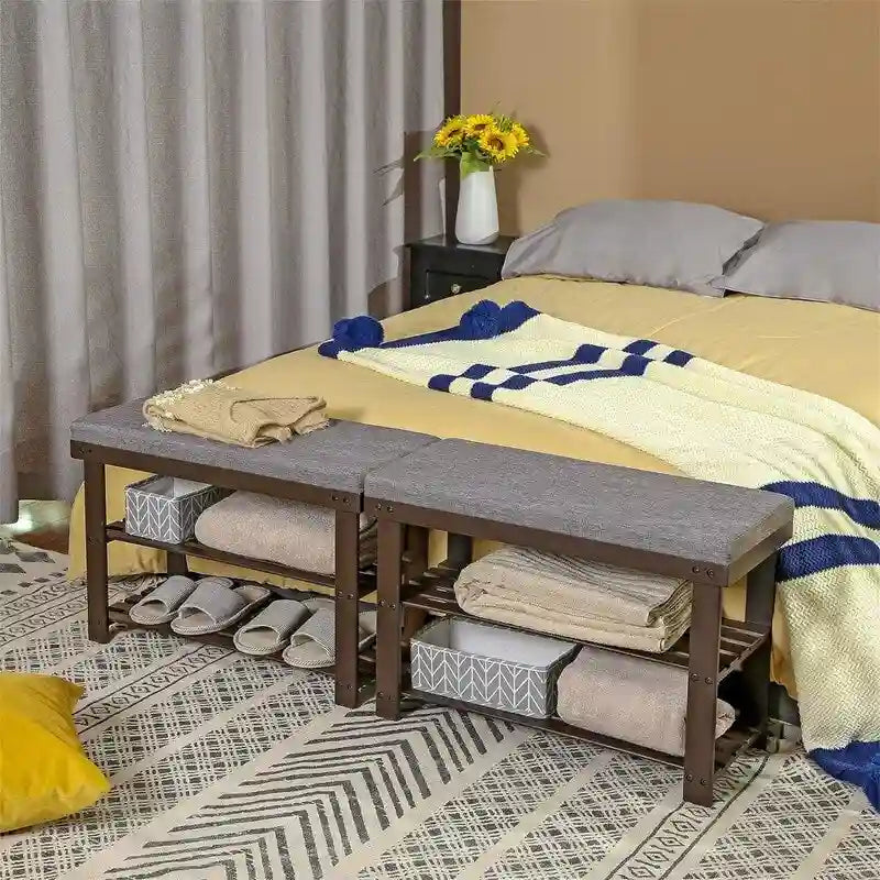 3-poziomowy stojak na buty - 11,4D x 28W x 19,3H