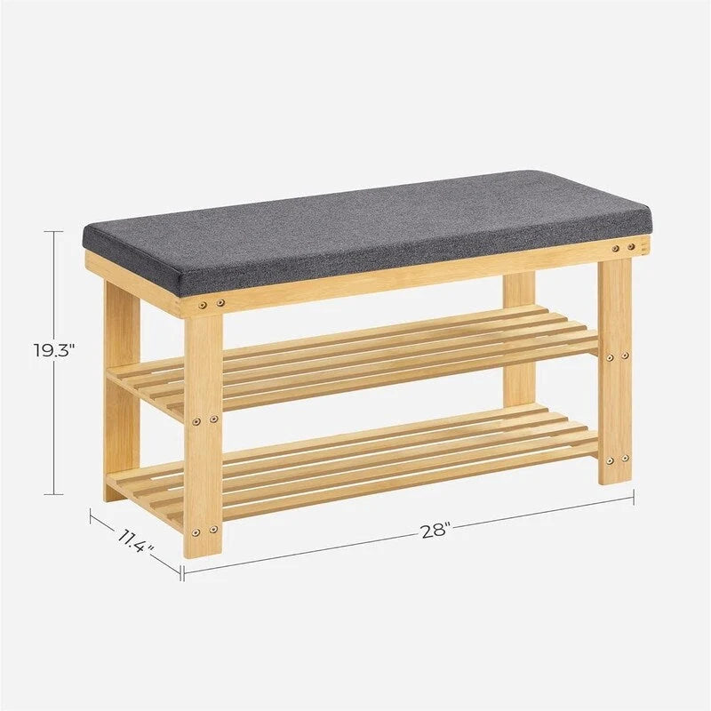 3-poziomowy stojak na buty - 11,4D x 28W x 19,3H