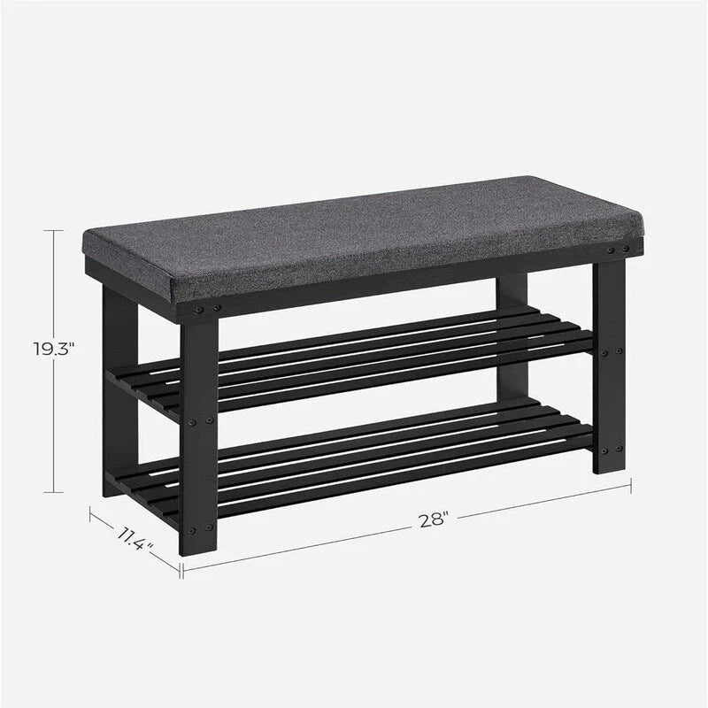 3-poziomowy stojak na buty - 11,4D x 28W x 19,3H