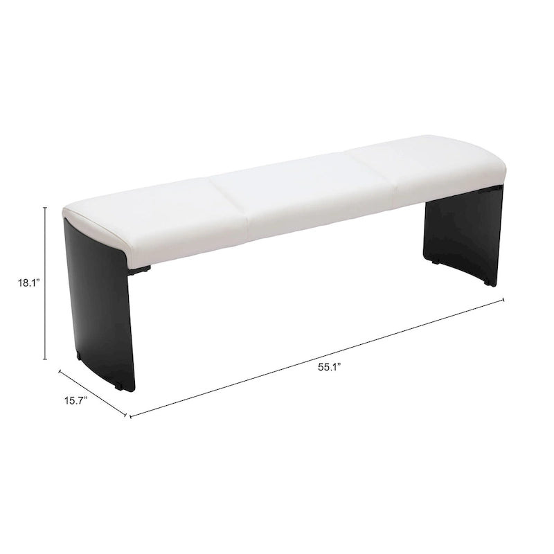 Banc Mural Blanc