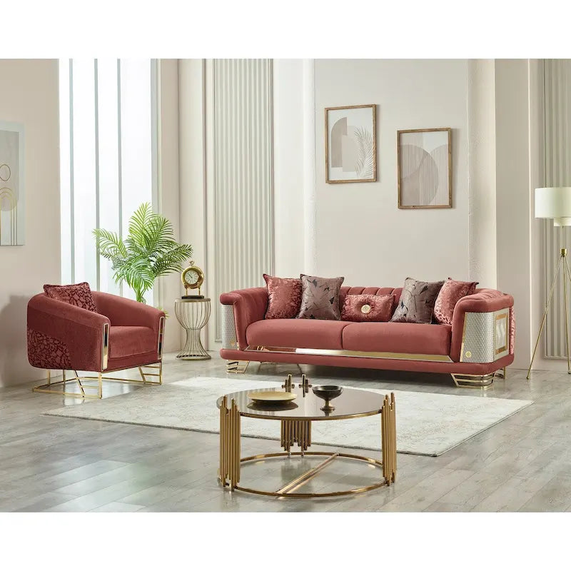 Zestaw Roseau 2-częściowy do salonu (1 Sofa i 1 Fotel)