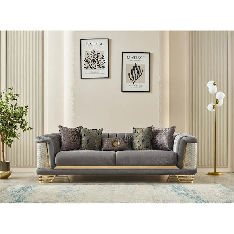Zestaw Roseau 2-częściowy do salonu (1 Sofa i 1 Fotel)