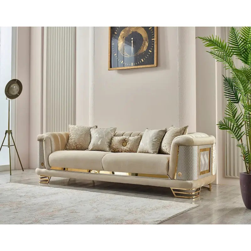 Zestaw Roseau 2-częściowy do salonu (1 Sofa i 1 Fotel)