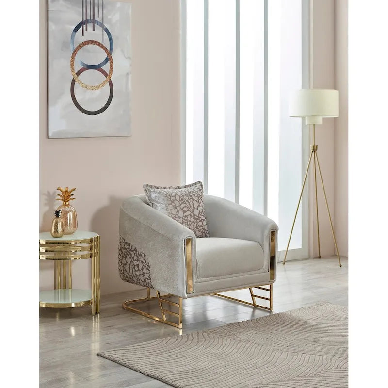 Zestaw Roseau 2-częściowy do salonu (1 Sofa i 1 Fotel)