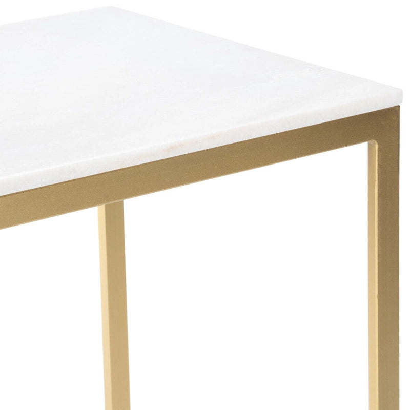 Table d'appoint en marbre Lawler