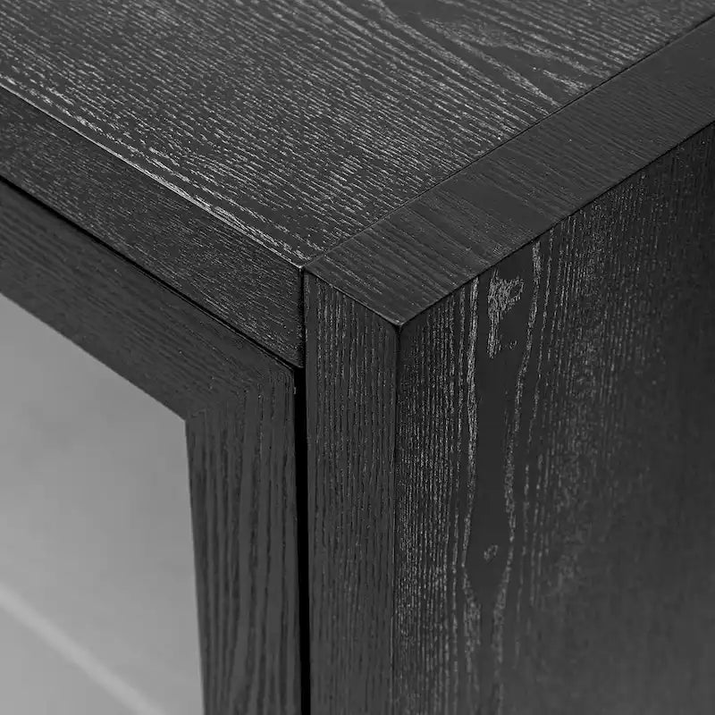 Meuble d'appoint 3 portes en MDF de 86 cm de haut avec étagère réglable