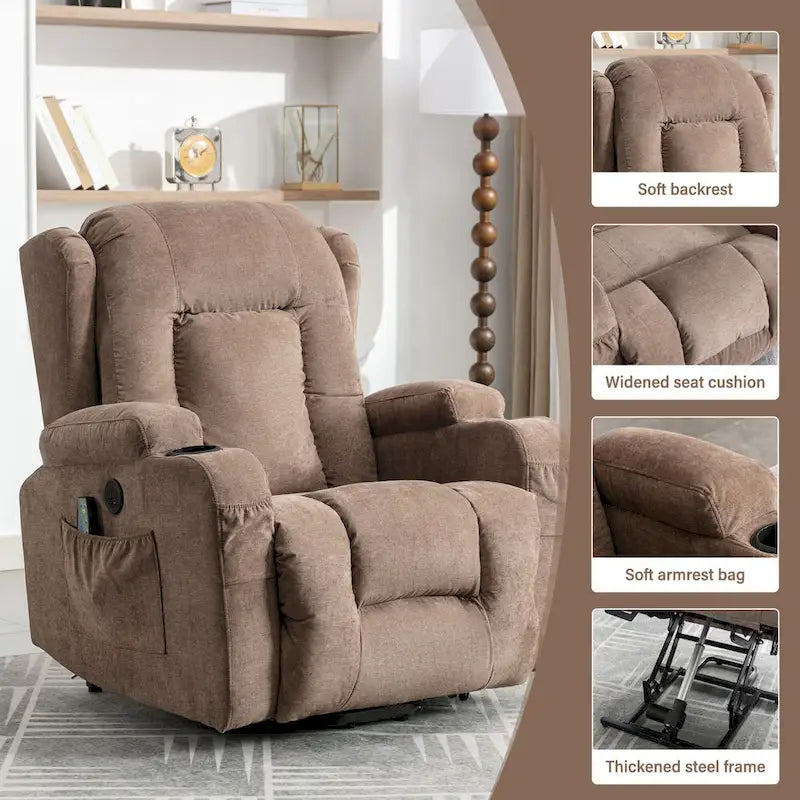 Fauteuil inclinable releveur pour personnes âgées
