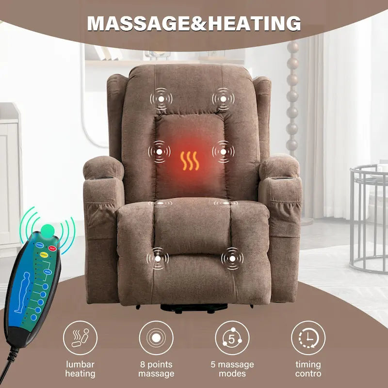 Fauteuil inclinable releveur pour personnes âgées