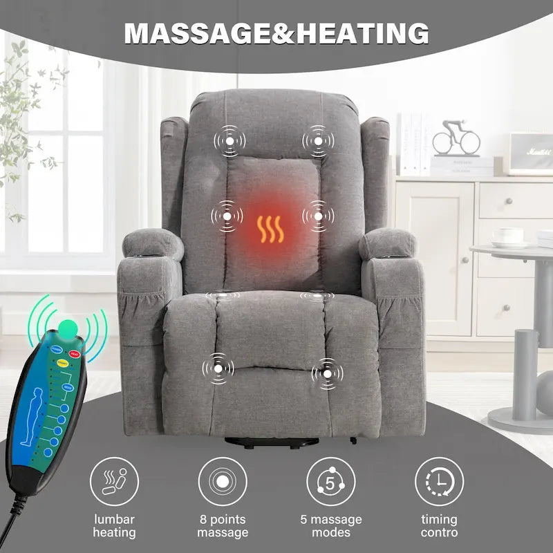 Fauteuil inclinable releveur pour personnes âgées