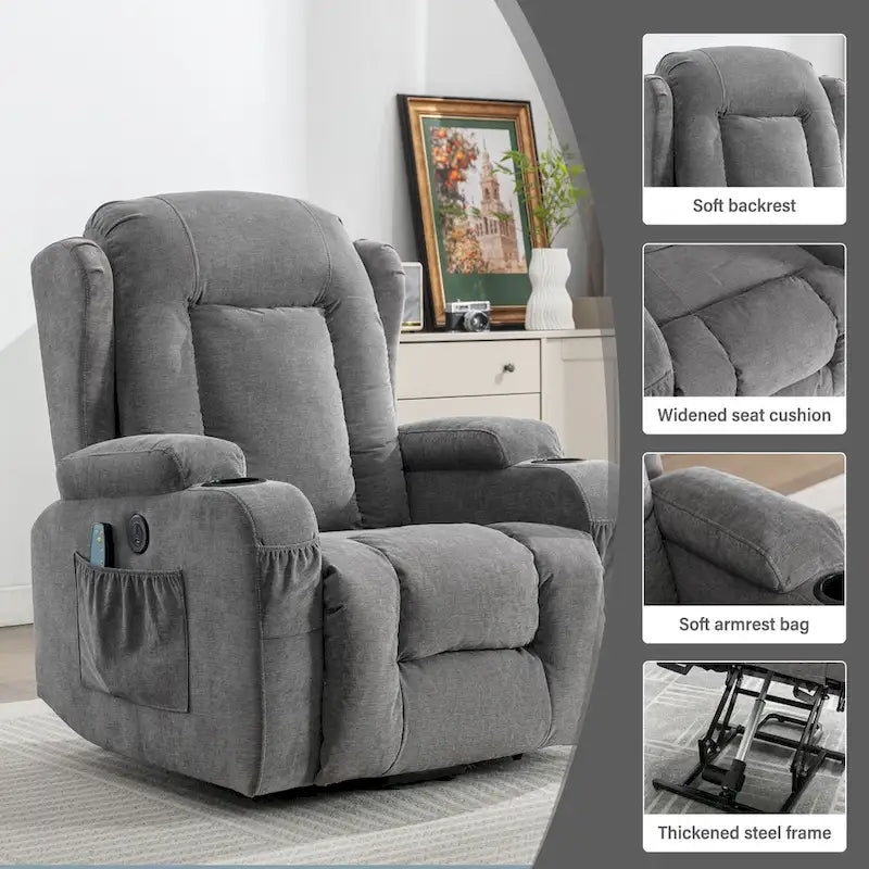 Fauteuil inclinable releveur pour personnes âgées