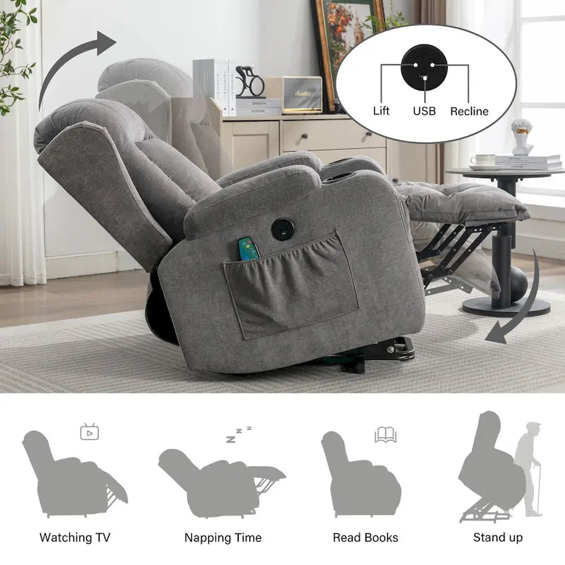 Fauteuil inclinable releveur pour personnes âgées