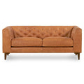 Canapé d'appartement Essex 74 Poly & Bark - Cuir véritable italien pleine fleur