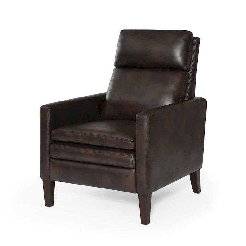 Fotel rozkładany Vesper z ekoskóry z mechanizmem push-back, Greyson Living