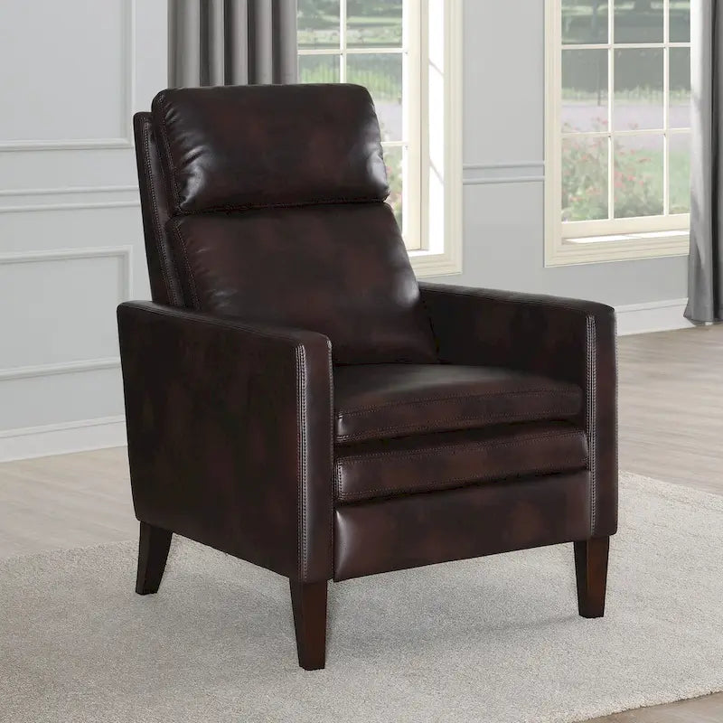 Fotel rozkładany Vesper z ekoskóry z mechanizmem push-back, Greyson Living