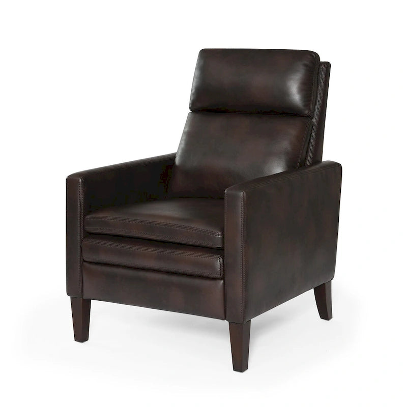 Fotel rozkładany Vesper z ekoskóry z mechanizmem push-back, Greyson Living