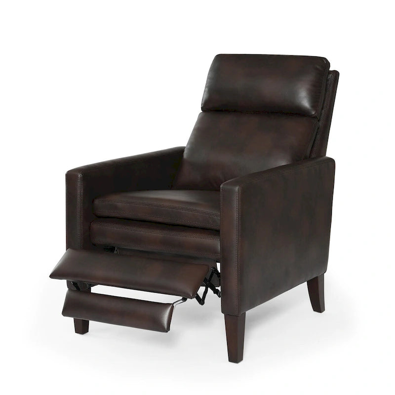 Fotel rozkładany Vesper z ekoskóry z mechanizmem push-back, Greyson Living
