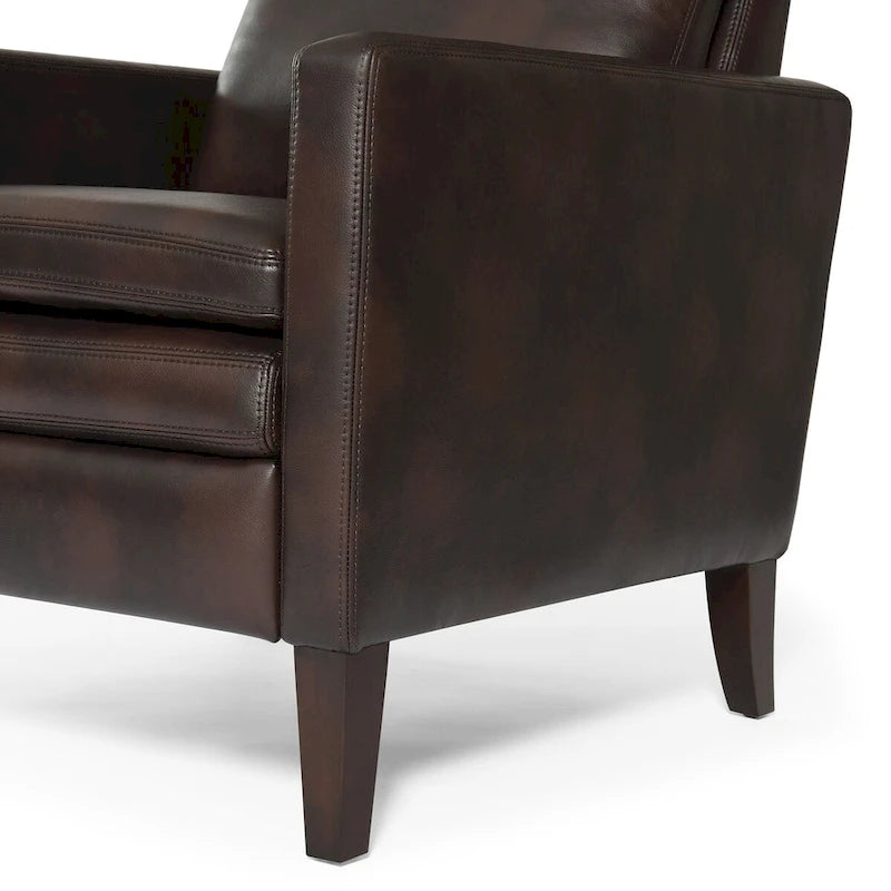 Fotel rozkładany Vesper z ekoskóry z mechanizmem push-back, Greyson Living