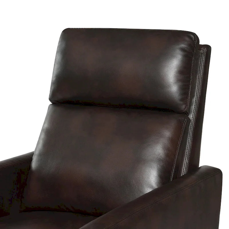 Fotel rozkładany Vesper z ekoskóry z mechanizmem push-back, Greyson Living